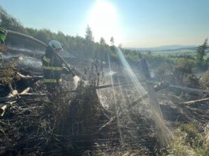 Požár v Konecchlumí na Jičínsku, Foto: HZS