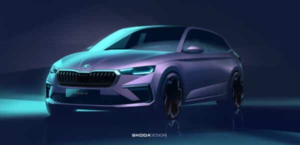Modernizovaná Škoda Scala. Zdroj: Škoda
