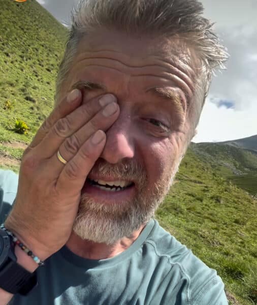 Herec Jiří Langmajer se vydal na ledovec Kazbek v Gruzii. Foto: Instagram