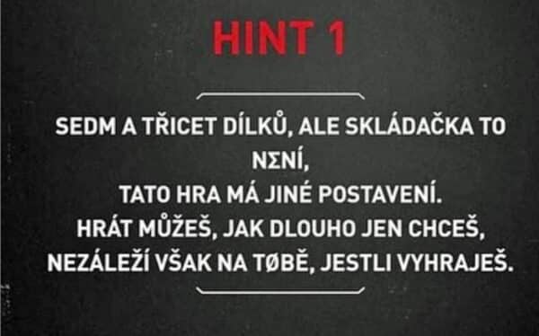 Nápovědy, které se objevily k rozluštění Kazmovy šifry. Foto: Instagram