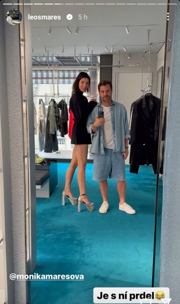 Monika Marešová a Leoš Mareš na nákupech v Monte Carlu. Zdroj: Instagram LM