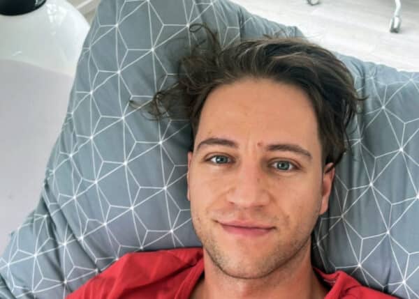 Milan Peroutka leží doma se zánětem středního ucha. Foto: Instagram