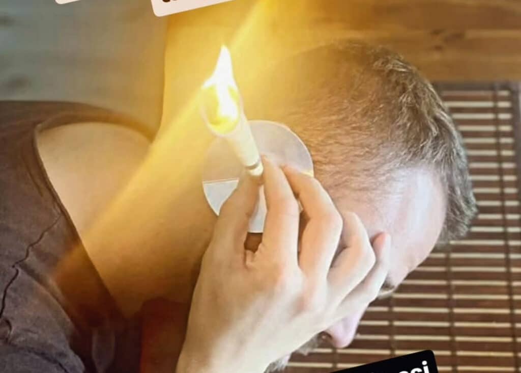 Po jeho vzoru ušní svíčky vyzkoušel i moderátor Josef Madle. Foto: Instagram