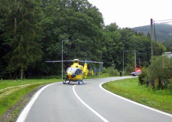 Tragická nehoda ve Svobodě nad Úpou. Foto: Hasiči obce Horní Maršov