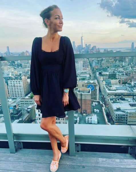 Agáta Hanychová v bytě Jaromíra Soukupa v New Yorku. Foto: Instagram
