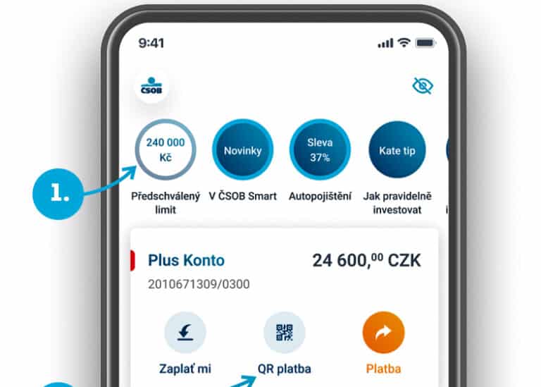 Nová podoba Smart bankingu ČSOB. Zdroj: ČSOB