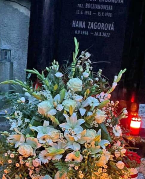 Štefan Margita pohřbil ostatky Hany Zagorové. Urnu uložil na Vyšehradě. Foto: IG/Štefan Margita