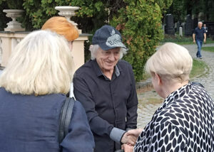 Václav Neckář a Ivanka Devátá na pohřbu Yvonne Přenosilové. Foto: ČRzprávy.cz