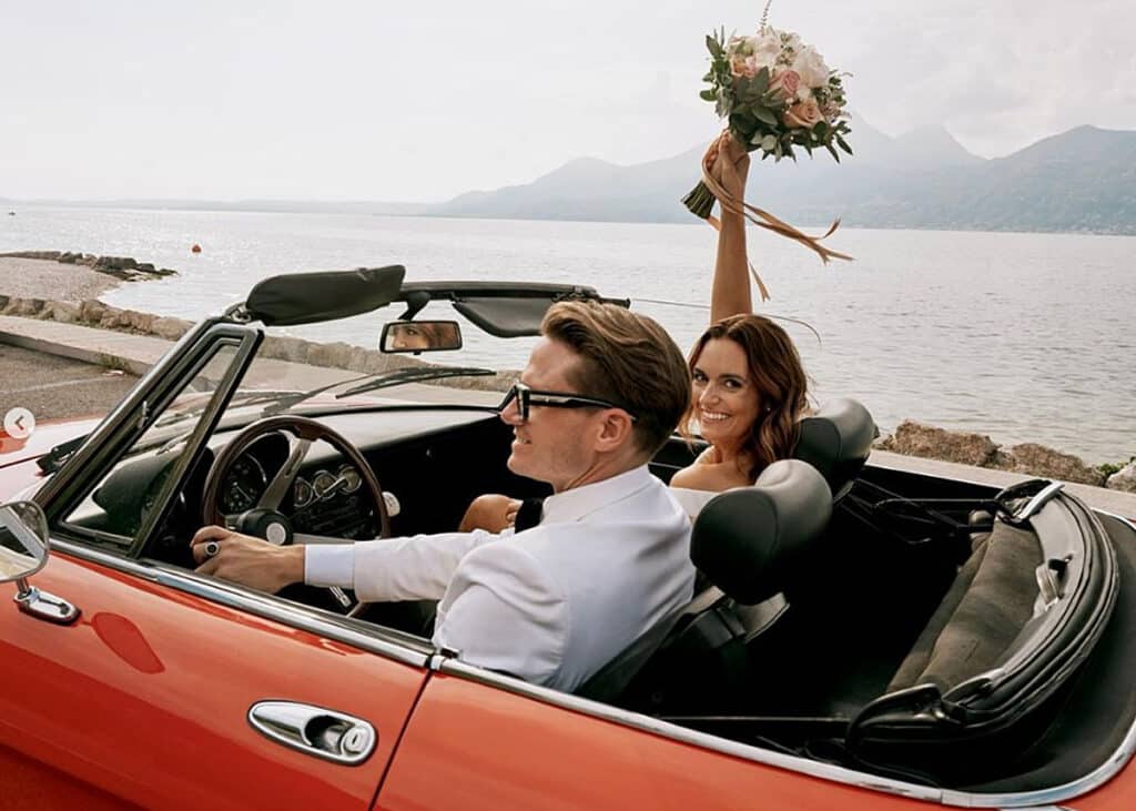 Ondřej Brzobohatý a Daniela Písařovicová se vzali v Itálii. Foto: Instagram