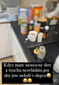 Agáta Hanychová zveřejnila nepořádek v domě. Zdroj: IG