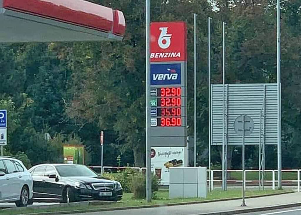 Benzina Orlen ve Frýdlantu prodávala benzín i naftu za 32,90. Foto: Tereza Žitná