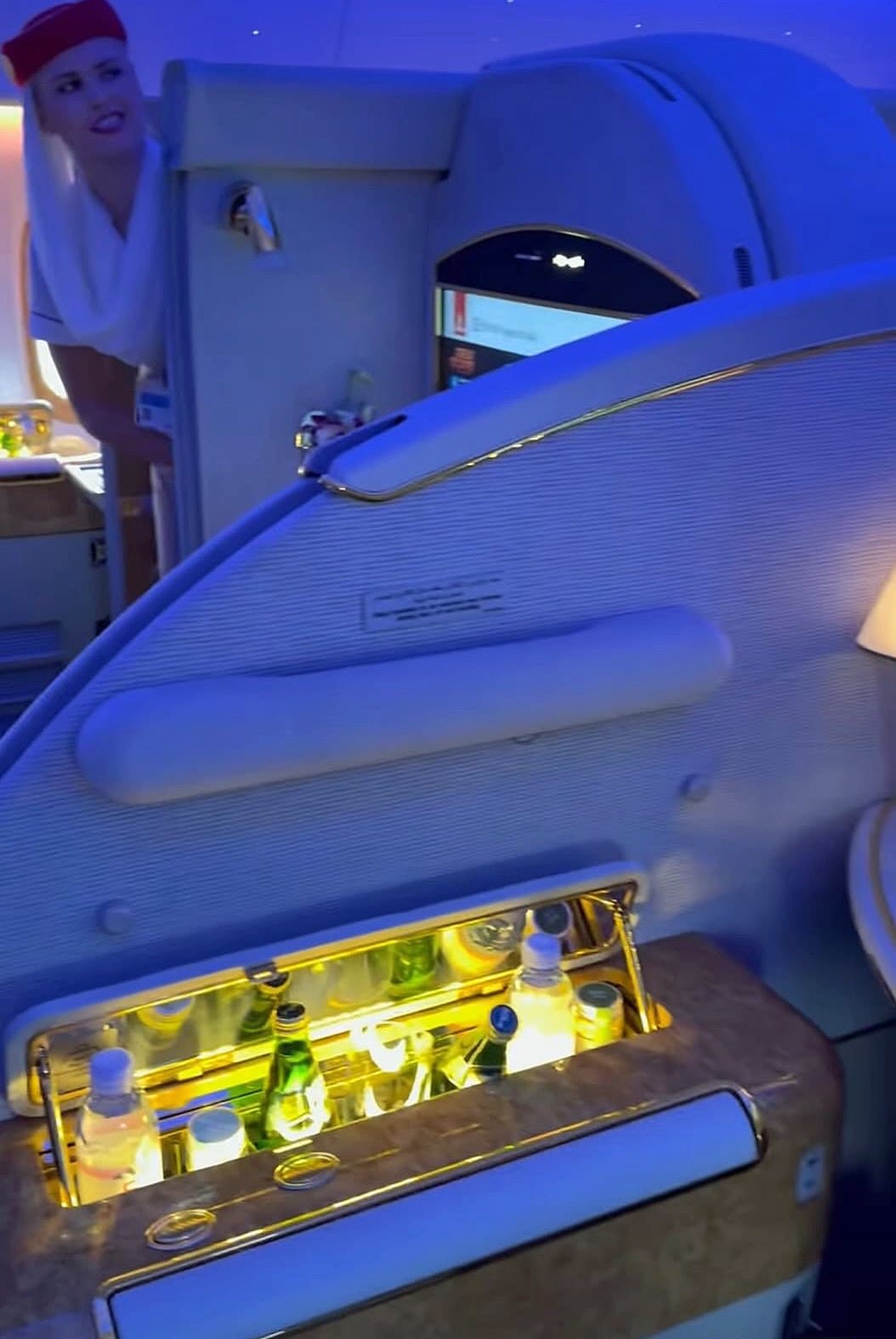 Na dovolenou do Dubaje vzal Leoš Mareš rodinu první třídou v aerolinkách Emirates. Zdroj: IG