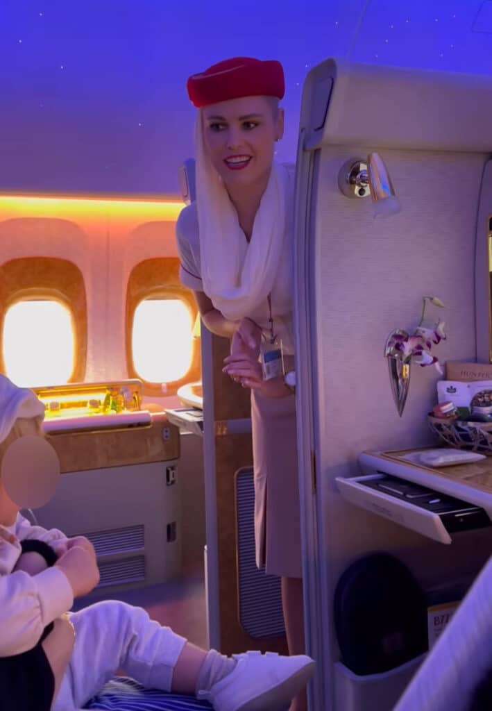 Na dovolenou do Dubaje vzal Leoš Mareš rodinu první třídou v aerolinkách Emirates. Zdroj: IG