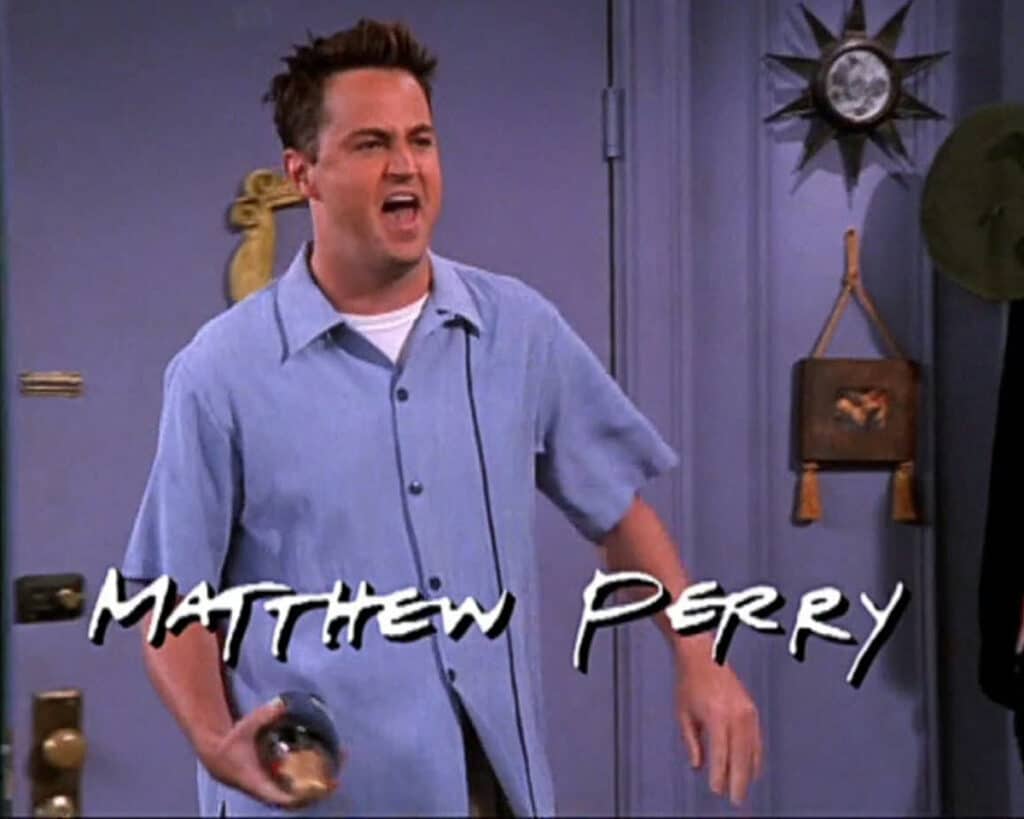 Matthew Perry v seriálu Přátelé. Zdroj: Nova Fun