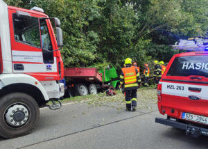 Tragická nehoda u Bratřejova na Zlínsku. Foto: ZZS