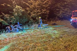 Tragická nehoda čtyřkolky v Kojetíně. Zasahovali záchranáři i hasiči. Foto: HZS