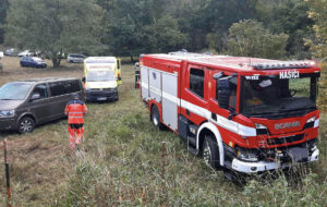 Vlak srazil muže u Kájova na Českokrumlovsku. Foto: ZZS JČK
