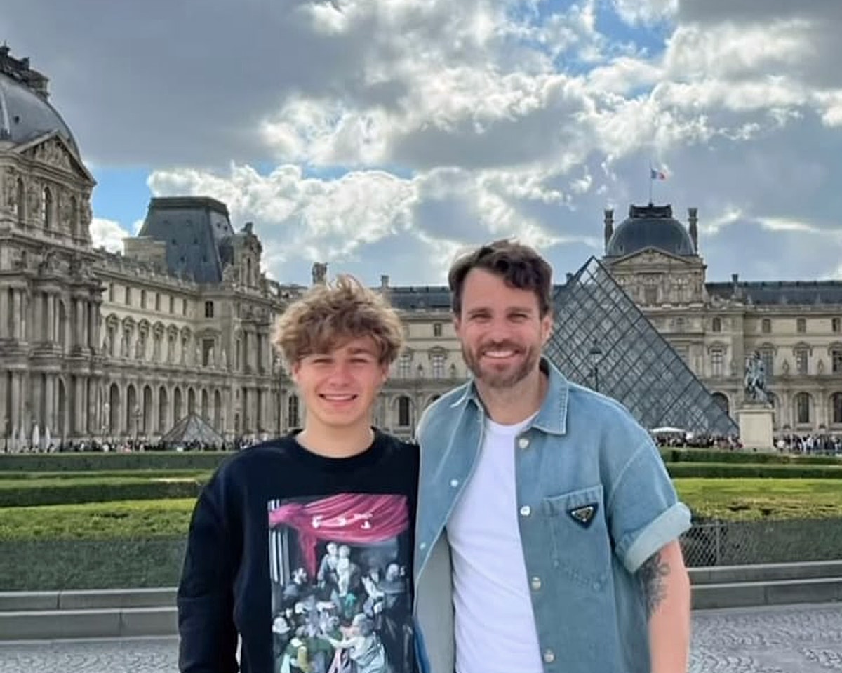Jakub Mareš s tátou Leošem. Foto: IG