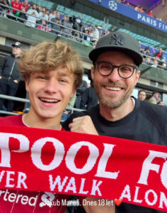 Jakub Mareš s tátou Leošem. Foto: IG