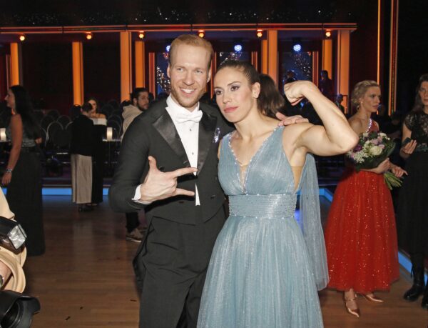 Jakub Mazúch a Eva Adamczyková ve finále StarDance. Foto: Pavel Gwužď / Nextfoto