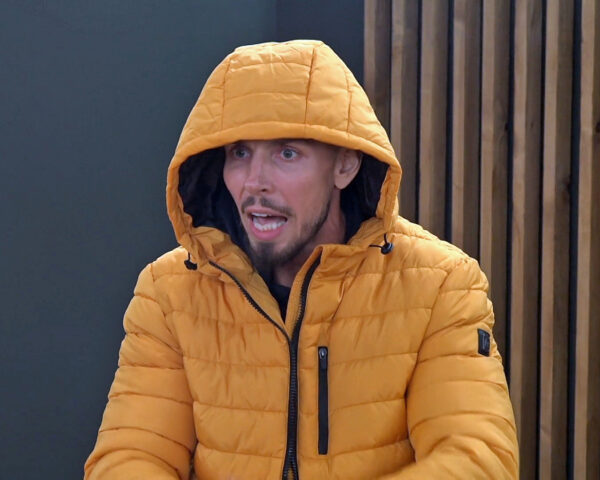 Rozzuřený David nadává Vítkovi. Zdroj: Big Brother / Voyo