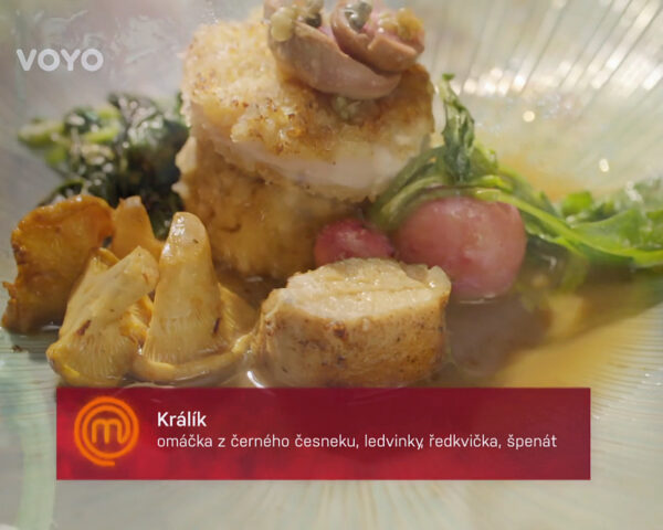 Honzův hlavní chod - králík. Zdroj: Voyo