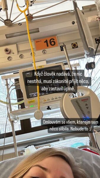 Nikol Leitgeb skončila před Vánoci v nemocnici. Foto: Nikol Leitgeb