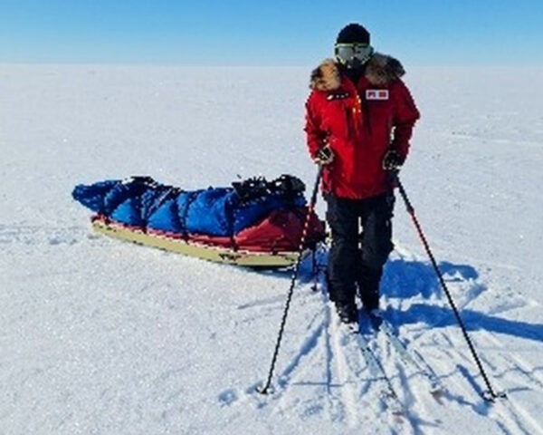 Lucie Výborná na začátku expedice na Jižní pól. Foto: Lucie Výborná