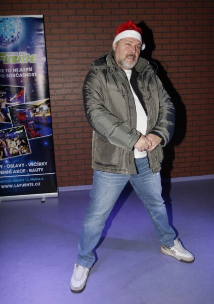 Roman Ondráček na Mikulášské party v klubu La Fuente. Foto: Pavel Gwužď / Nextfoto