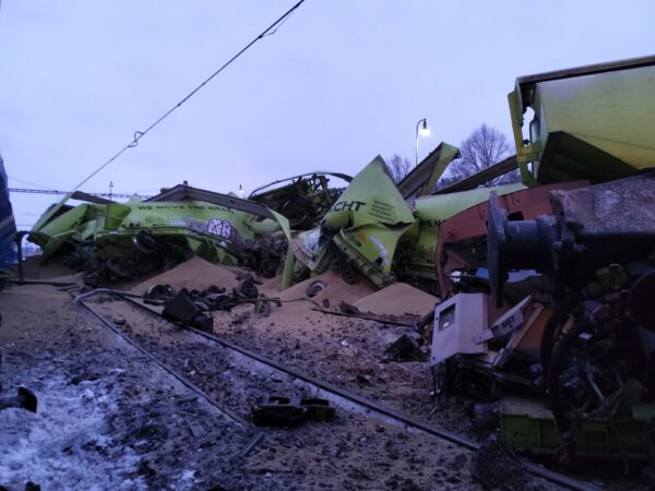 Srážka vlaků v České Třebové. Foto: HZS