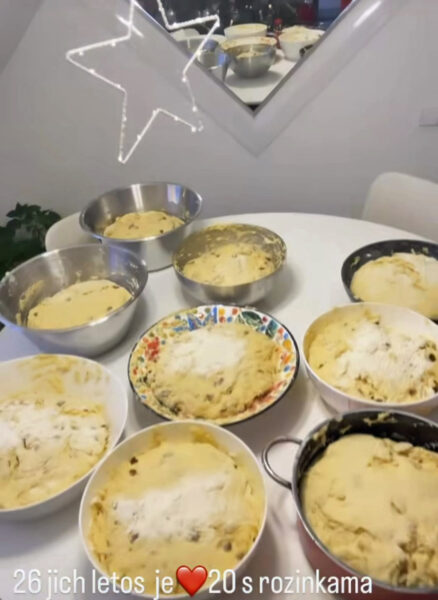 Monika Absolonová letos napekla 26 vánoček. Foto: Instagram