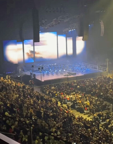 Andrea Bocelli v O2 areně v Praze 14. ledna 2024. Zdroj: IG