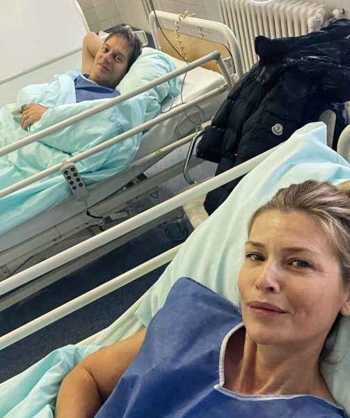 Palo Habera a Daniela Peštová podstoupili kolonoskopické vyšetření v nemocnici. Foto: D. Peštová