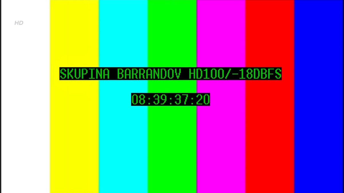 Místo vysílání jsou na programu TV Barrandov jen pruhy.
