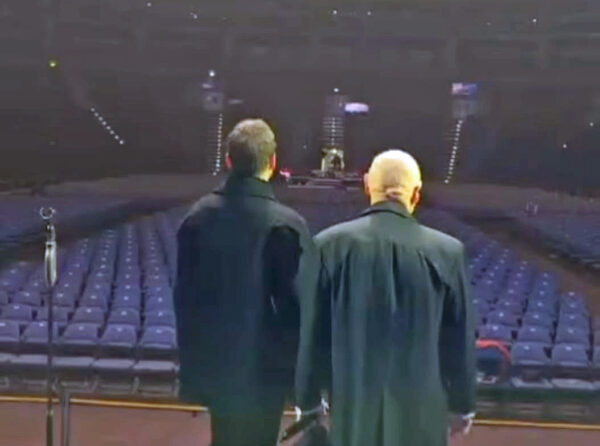 Jiří Korn a Leoš Mareš před koncertem v O2 Aréně. Foto: IG