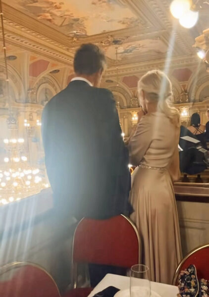 Miroslav Dopita a Veronika Žilková na maturitním plese.