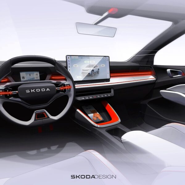 Studie interiéru vozu Škoda Epiq. Zdroj: Škoda