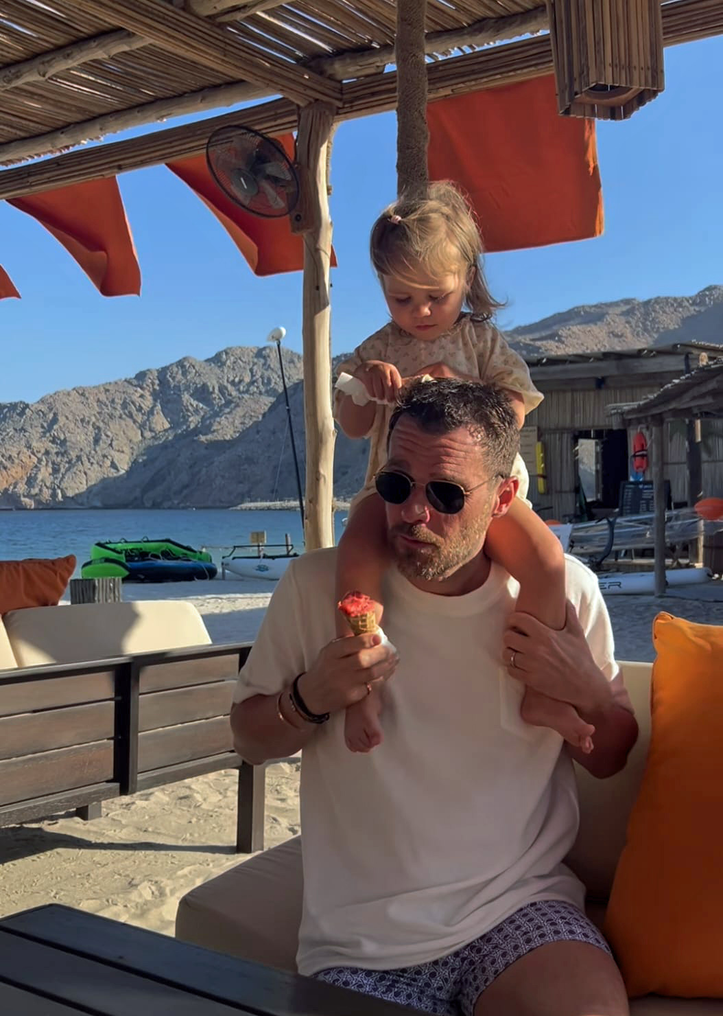 Leoš Mareš s dcerou Alex na luxusní dovolené v