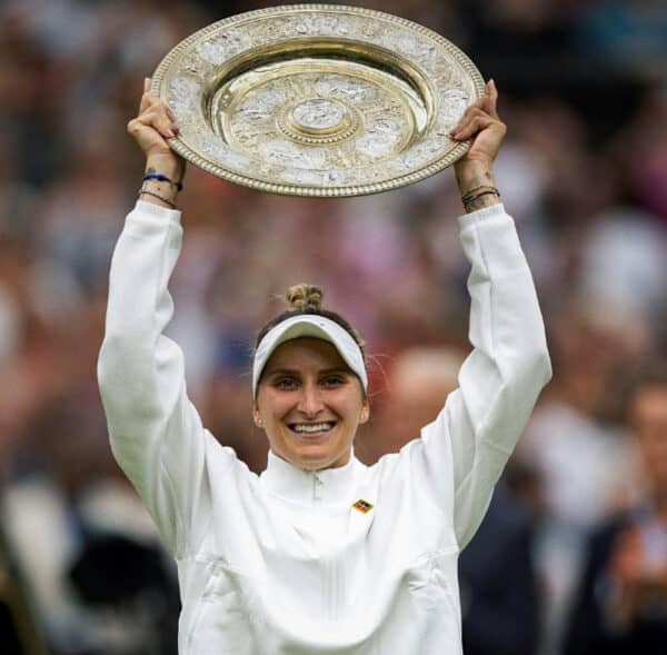 Markéta Vondroušová a vítězný Wimbledon. Foto: IG