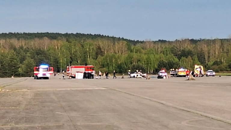 Tragická nehoda v na letišti Hradčany v Ralsku. Foto: ČRzprávy
