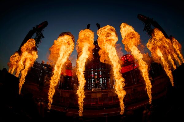 Rozcvička na koncert Rammstein v Praze. Foto: FB/Rammstein