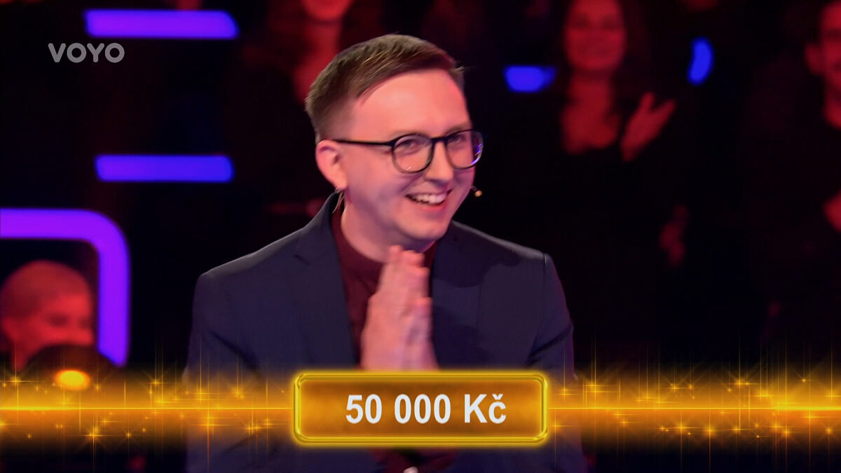 Polský soutěžící Artur v pořadu Superlov vyhrál 50 tisíc. Zdroj: Voyo