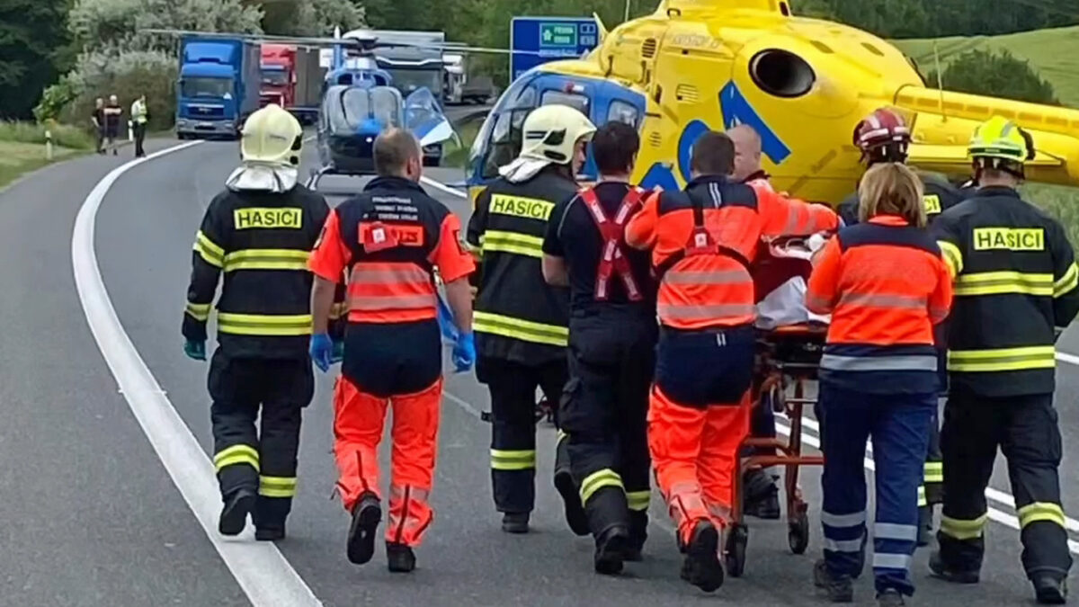Tragická nehoda na Benešovsku. Foto: ZZS