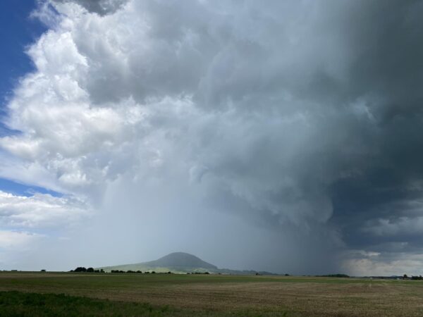 Supercela se objevila nad Řípem. Foto: D. Drahokoupilová