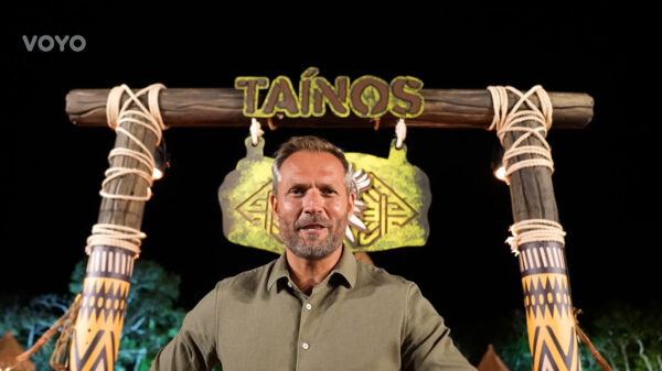 Ondřej Novotný vítá hráče Survivor 2024 ve sloučení. Zdroj: Voyo