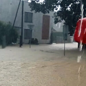 Přívalový déšť zatopil Blížejov. Zdroj: Wendy Radošická