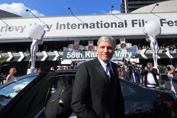 Herec Viggo Mortensen v Karlových Varech převzal Křišťálový globus. Foto: FSF Karlovy Vary