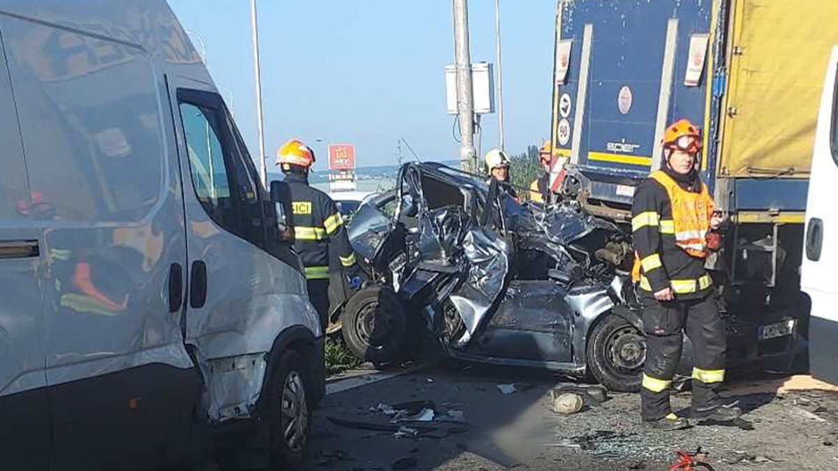 Nehoda na dálnici D1 u Brna. Foto: HZS