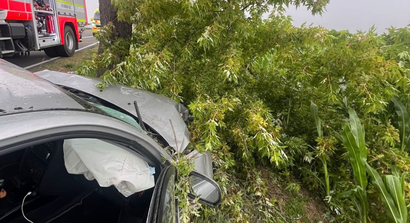 Neštěstí na Kutnohorsku: Řidička nabourala do stromu, v autě zemřelo dítě!