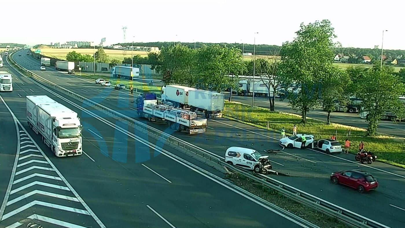 Tragická nehoda na dálnici D1 u Průhonic. Foto: ŘSD